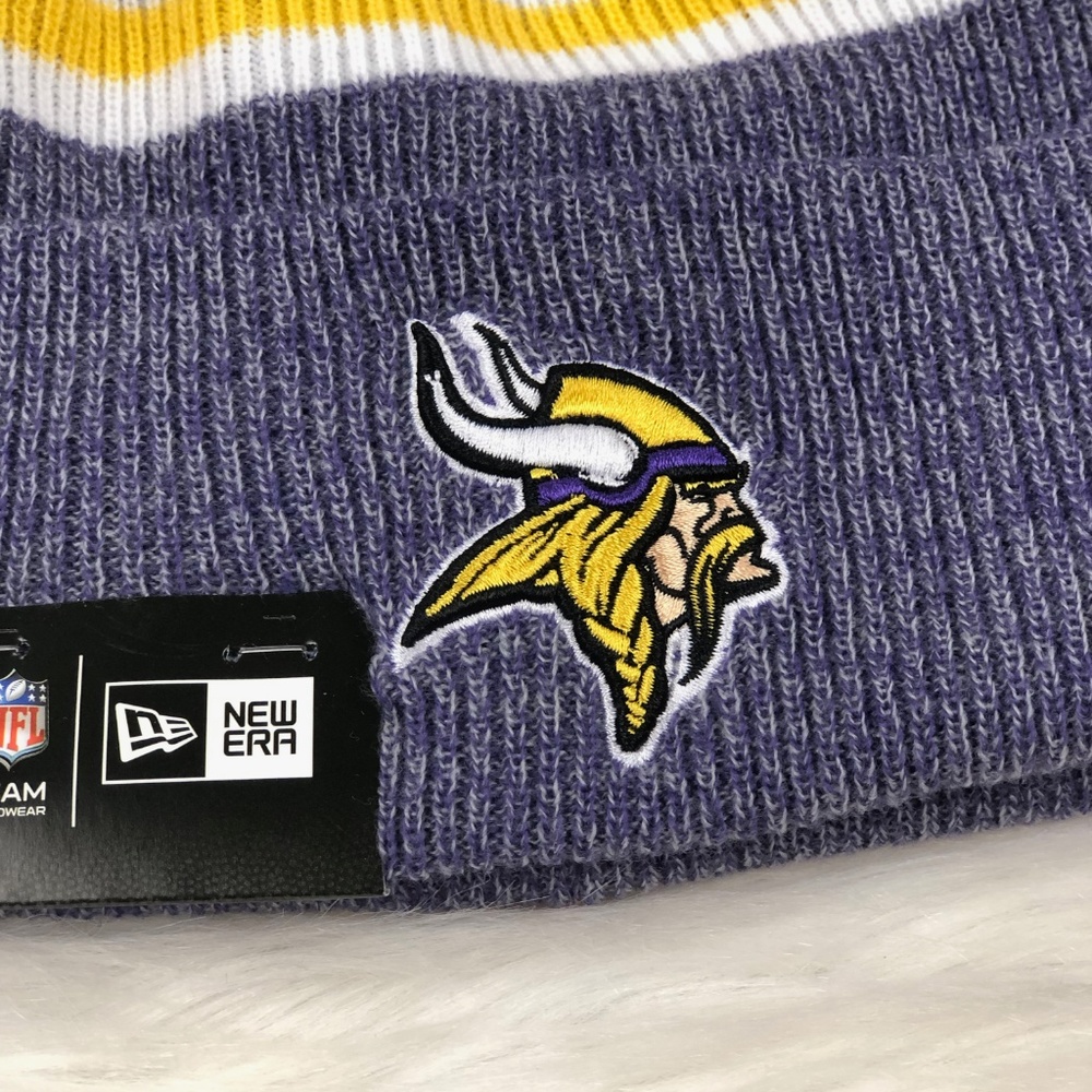 Minnesota Vikings NFL Cuff Knit Winter Beanie Hat - Picture 3 of 5